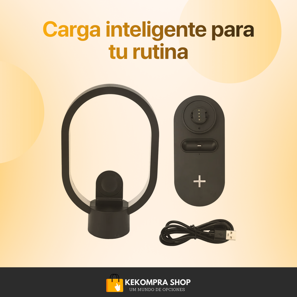 BASE CARGADOR INALAMBRICO 4 EN 1